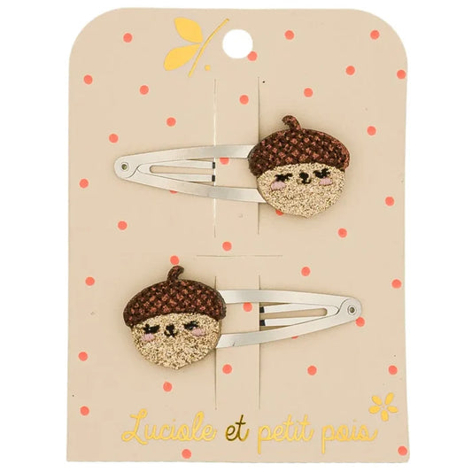Hair Clips - Fernand the Acorn - Set Of 2