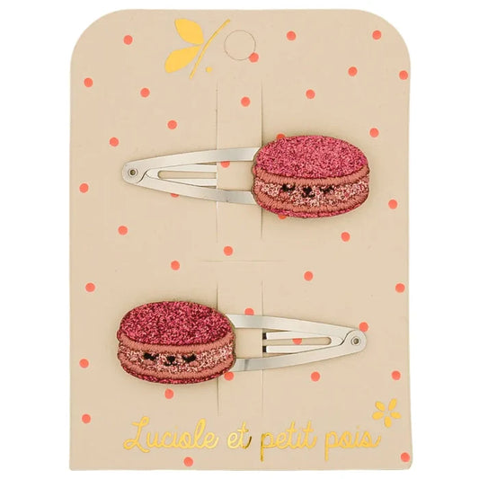 Hair Clips - Ninon the Macaron - Set Of 2