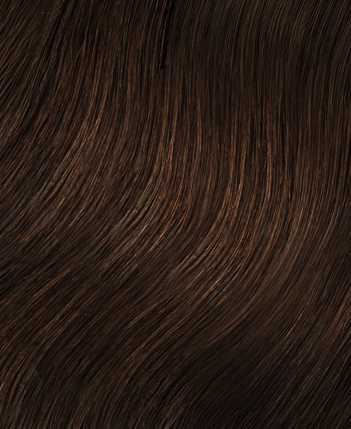 halo one-step hair extensions chocolate brown.
