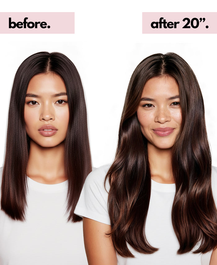halo one-step hair extensions chocolate brown.