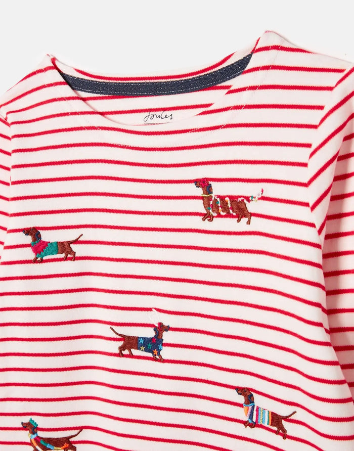 Harbour Luxe Long Sleeve Tee | Joules | Joules | Jenni Kidz