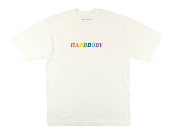 Hardbody - Rainbow Logo T-Shirt - White
