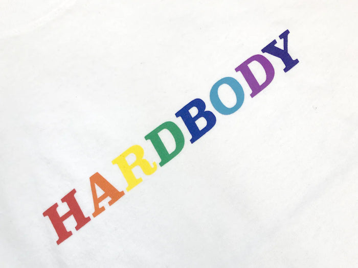 Hardbody - Rainbow Logo T-Shirt - White