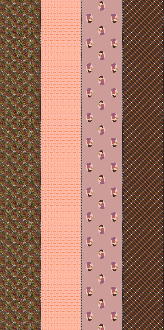 Hazel 18291 11 (F3226)- Gathered Lollie- Fat Quarter