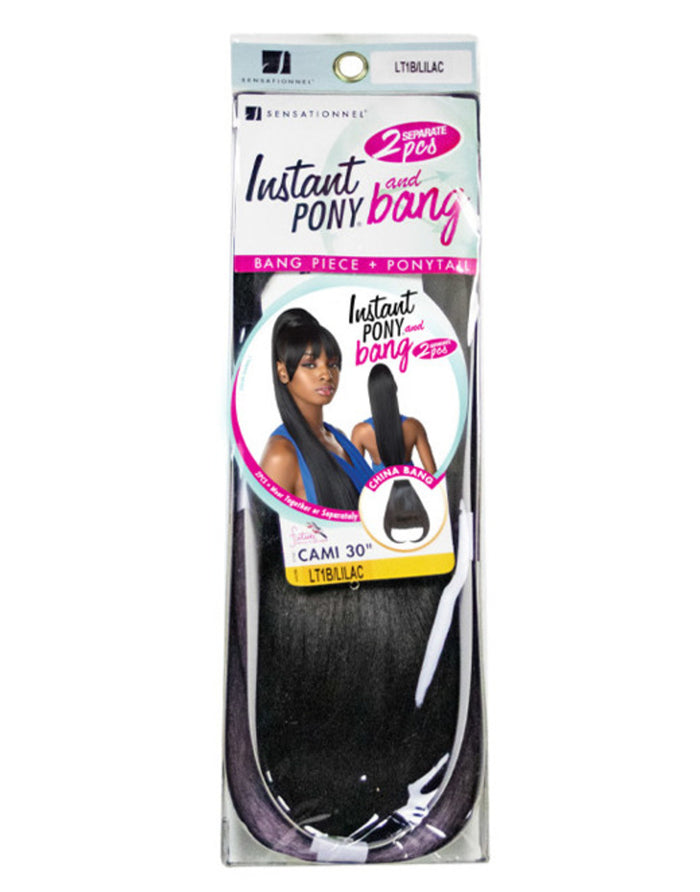 Heatsafe Ponytail with Bang Cami 30"