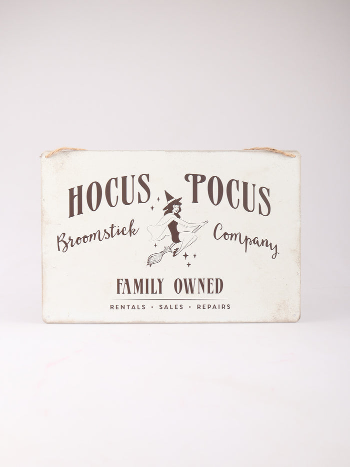 Hocus Pocus Broomstick Company - Metal Sign | One Colour-Image 2