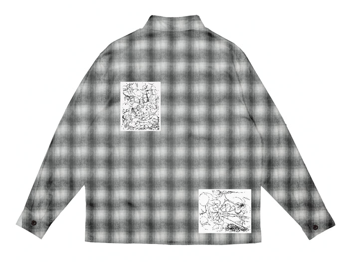 Hoddle - Book Plaid Flannel - Grey