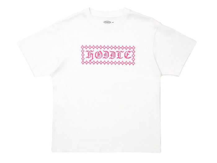 Hoddle - Stitch Logo T-Shirt - White