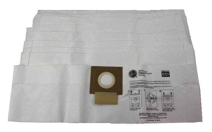 Hoover Vacuum Paper Bags, Hushtone Canister CC1 10/Pk Part AH10163