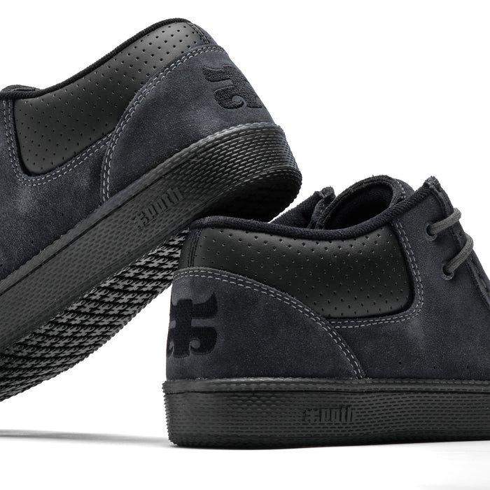 I-Path - Cats -  Charcoal Suede / Perforated Black Leather