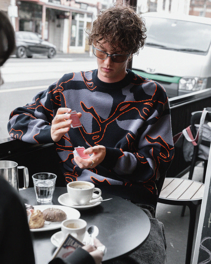 Ichpig - Breaker Knitted Crew - Infrared