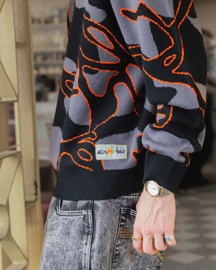 Ichpig - Breaker Knitted Crew - Infrared