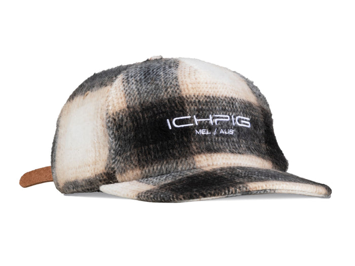 Ichpig - Checkline Strapback Hat - Cream Plaid