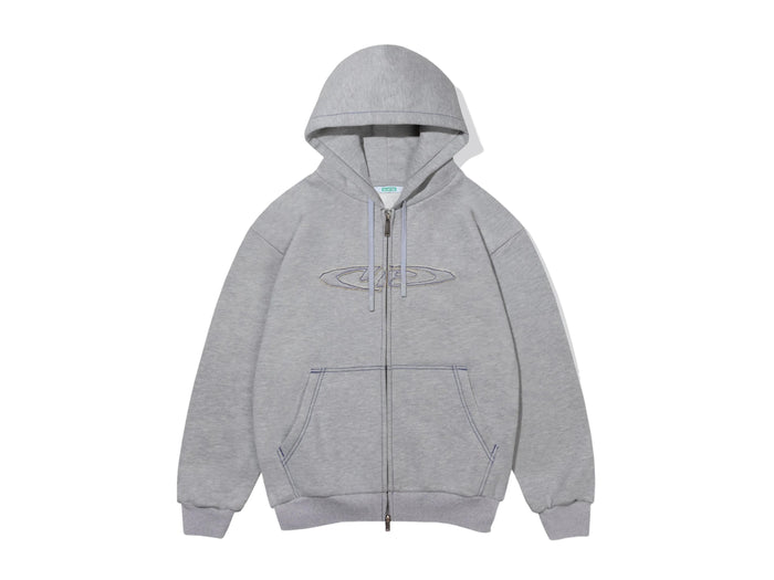 Ichpig - Optic Zip-Up Hood - Grey Marle