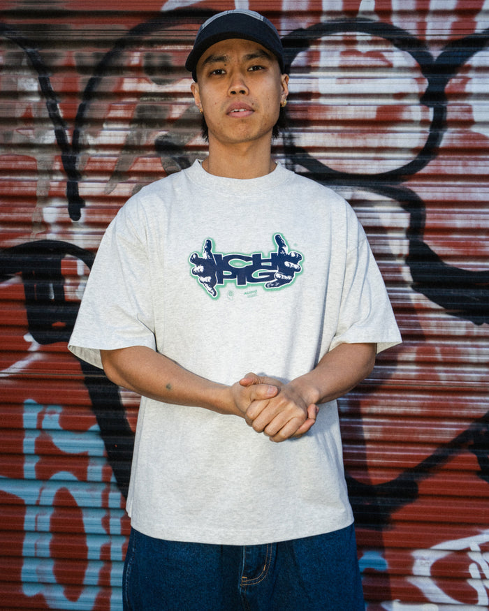 Ichpig - Sensory T-Shirt - White Marle