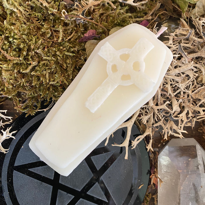 Coffin Shaped Candle