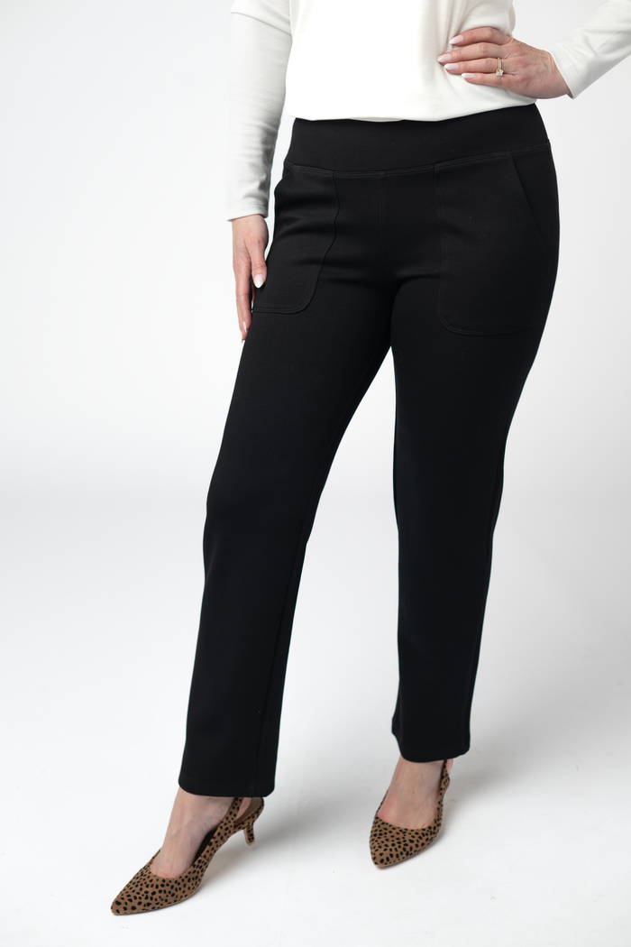 IN STOCK Scuba Ankle Bottoms- Black