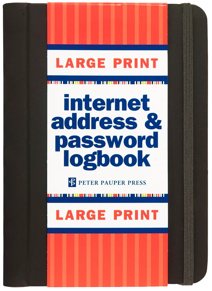 Internet Log Book Large Print