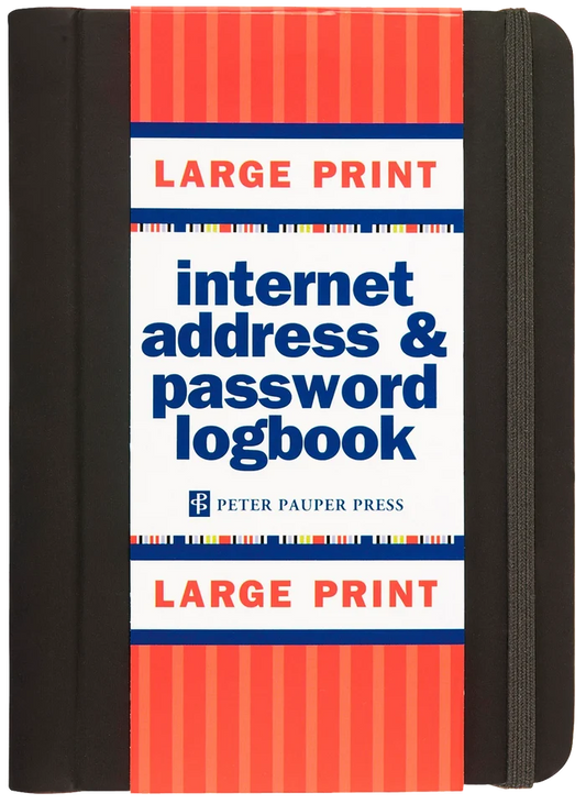 Internet Log Book Large Print