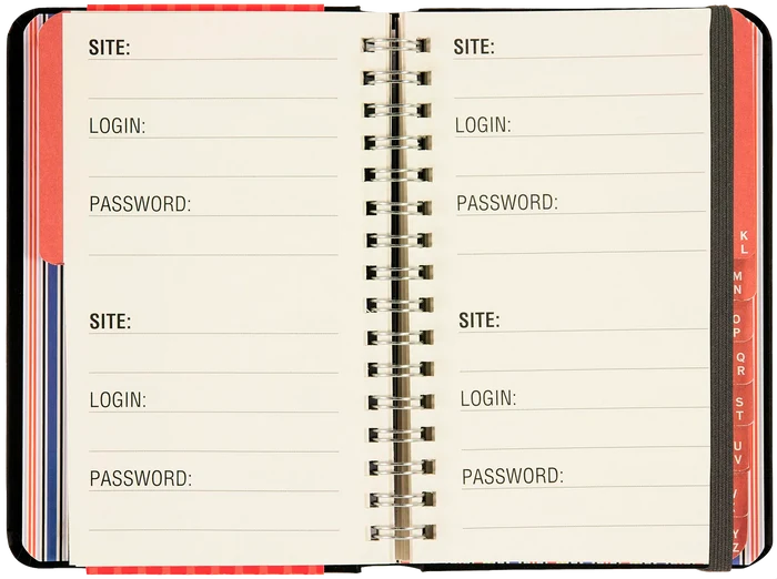 Internet Log Book Large Print