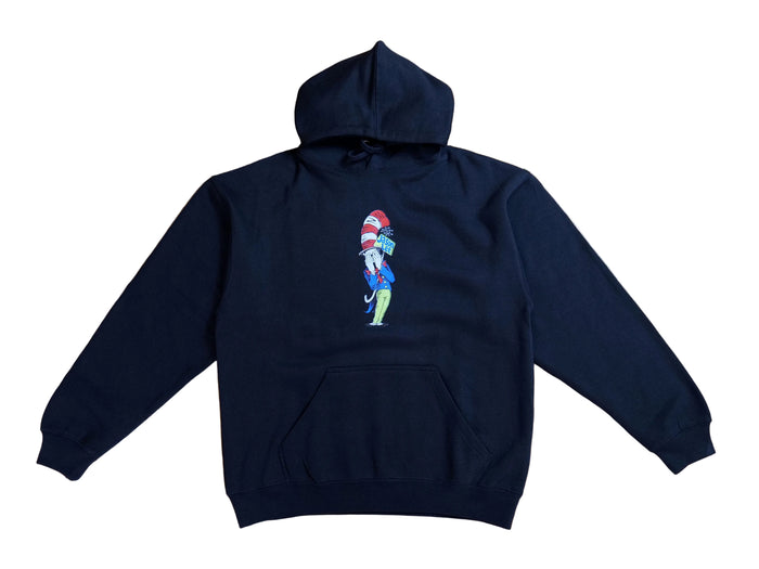 Jason Lee Cat in The Hat Hooded Fleece - Black