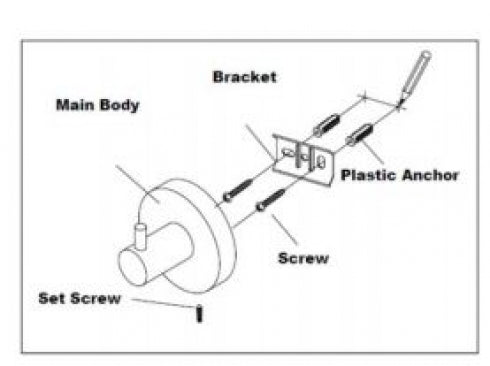 JD MACDONALD Lilla JDM-6810-52 Double Robe Hook