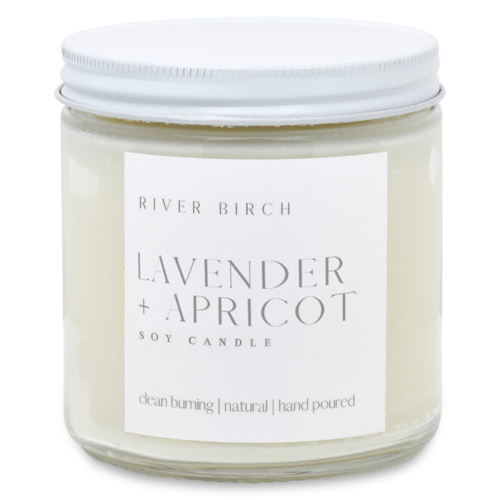 Lavender + Apricot- 16 oz Clear Jar