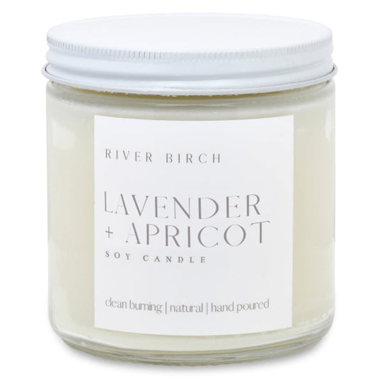 Lavender + Apricot- 16 oz Clear Jar
