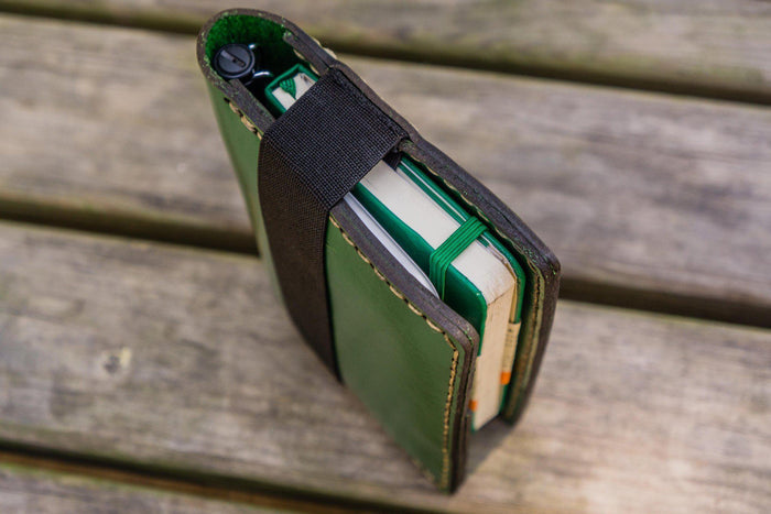 Leather Leuchtturm1917 A6 Notebook Cover - Green