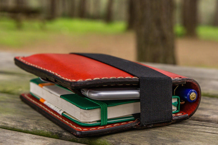Leather Leuchtturm1917 A6 Notebook Cover - Red