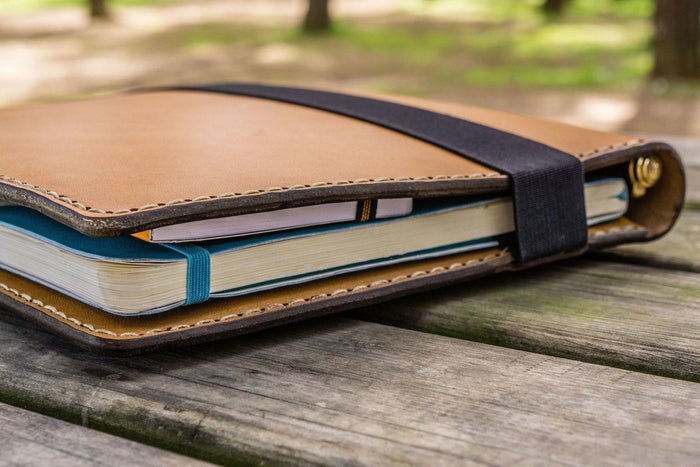 Leather Leuchtturm1917 B5 Notebook & iPad Air/Pro Cover - Natural