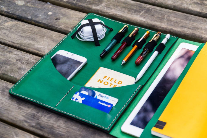 Leuchtturm1917 A4 - A4+ Leather Cover Portfolio - Green