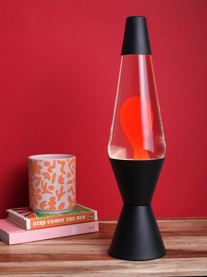 Liquid Lamp Black / Clear / Orange | One Colour-Image 1