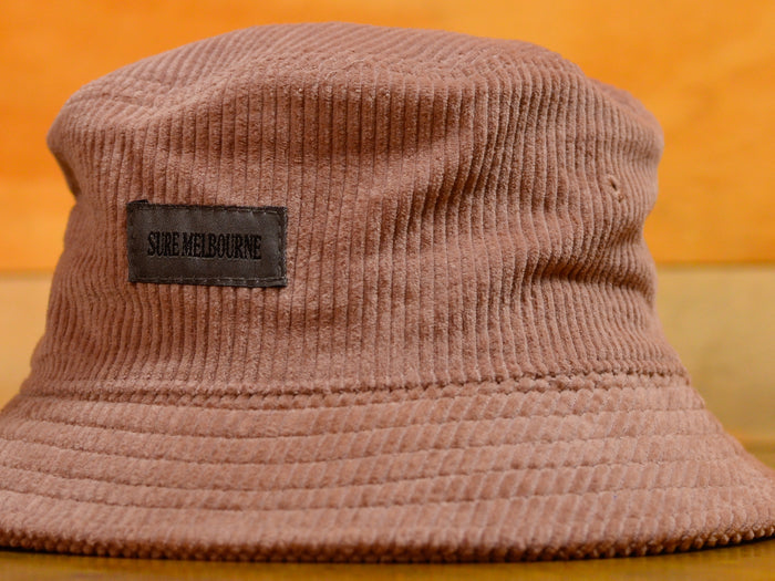 Little Lonsdale St. Cord Bucket Hat - Hazy Pink