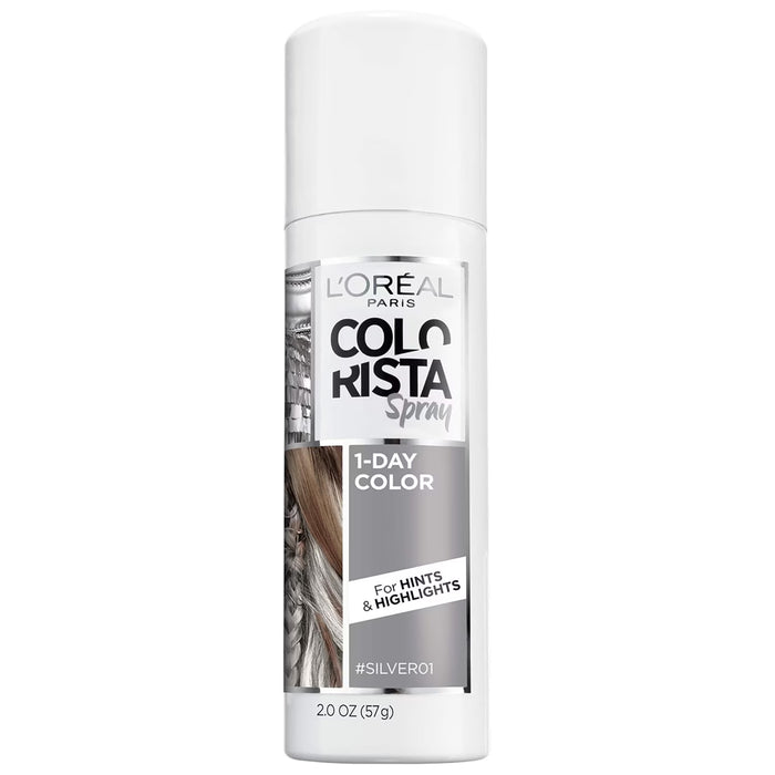 L'Oréal Paris Colorista Temporary Hair Color Spray Silver - 12 Pack