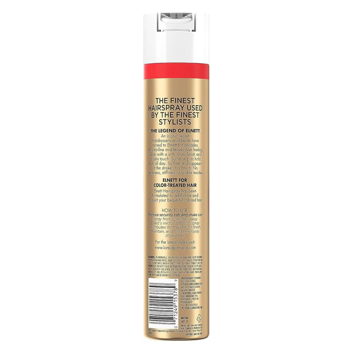 L'Oréal Paris Elnett Satin Extra Strong Hold Hairspray for Color-Treated Hair - 11 oz - 6 Pack
