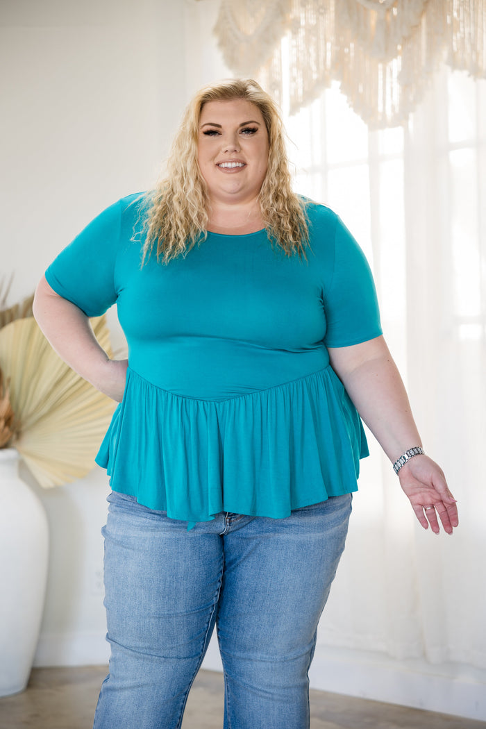 Lost Without You - Jade Peplum