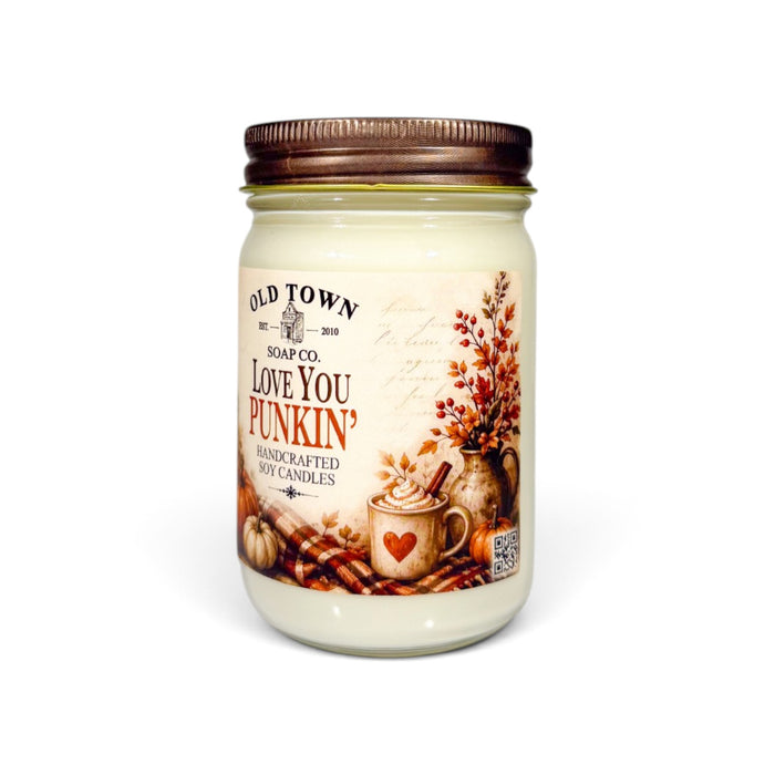 Love You Punkin' 12oz. Candle - Old Town Soap Co.
