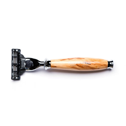Taylor of Old Bond Street Mach3 Razor with Birch Wood Handle