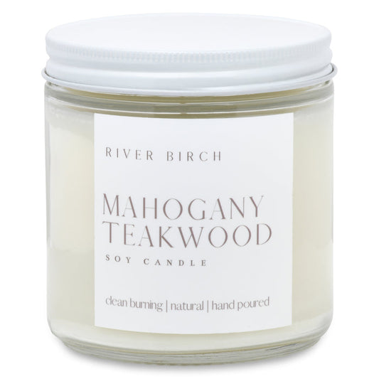 Mahogany Teakwood - 16 oz Clear Jar