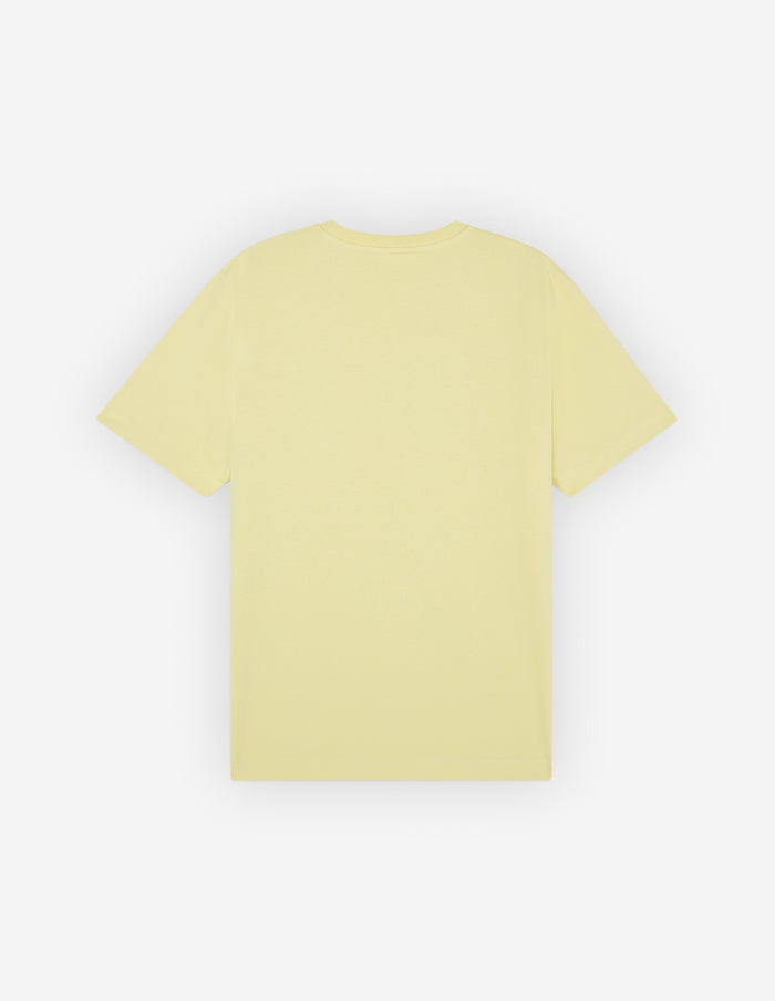 Maison Kitsune Handwriting Comfort Tee Shirt Chalk Yellow