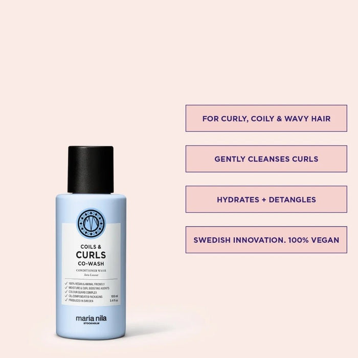Maria Nila Coils & Curls Co - wash 100ml - Beauty Tribe