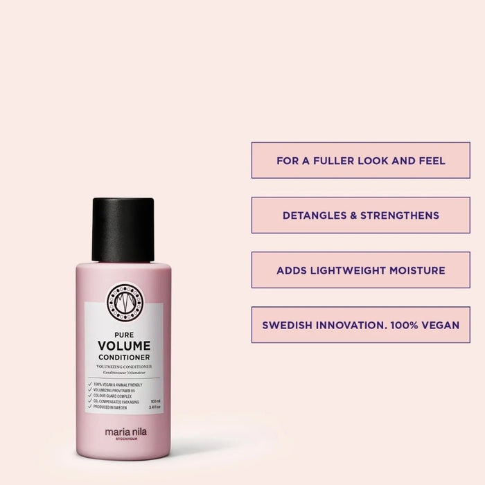 Maria Nila Pure Volume Travel Size Conditioner 100ml - Beauty Tribe