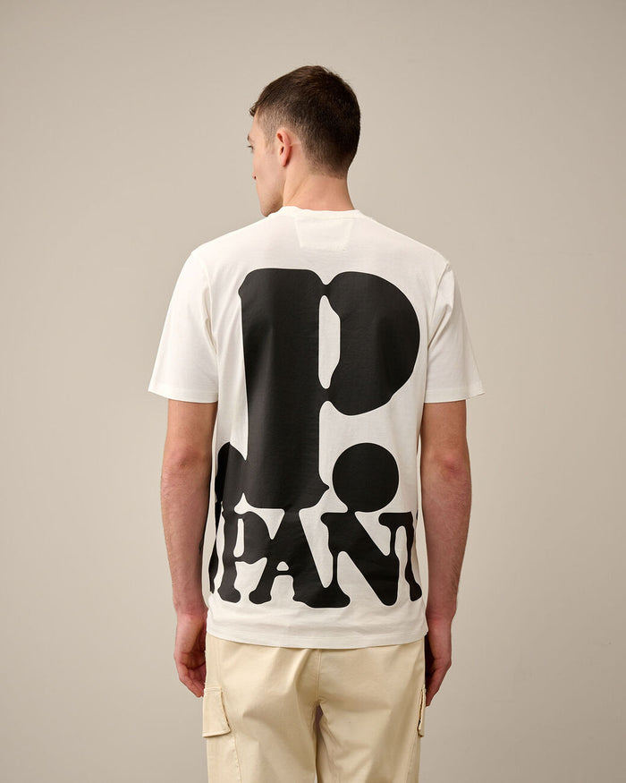 Men's 30/1 Jersey Relaxed Logo T-shirt Gauze White