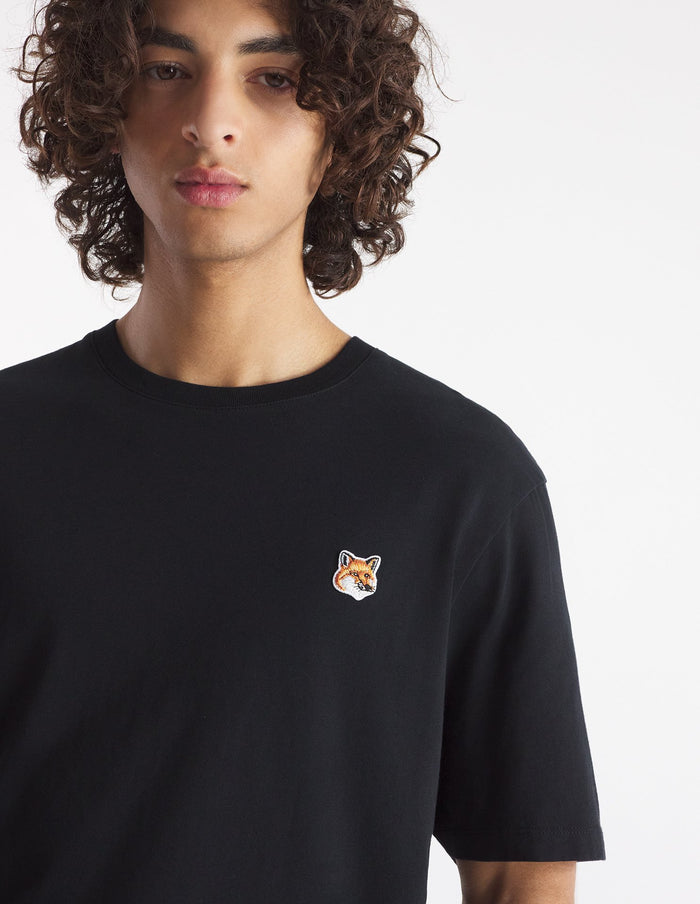 Men's Fox Head Patch Regular Tee Shirt Black