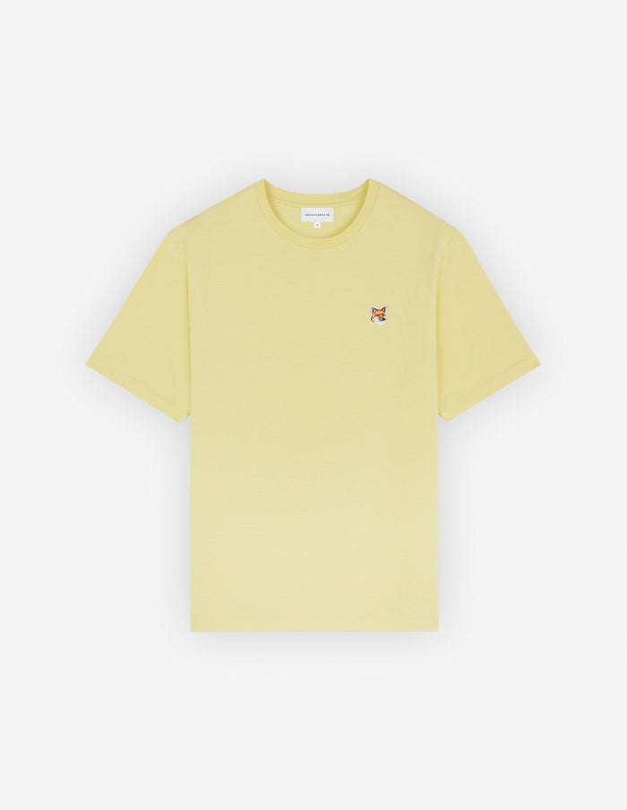 Men's Fox Head Patch Regular Tee Shirt Chalk Yellow