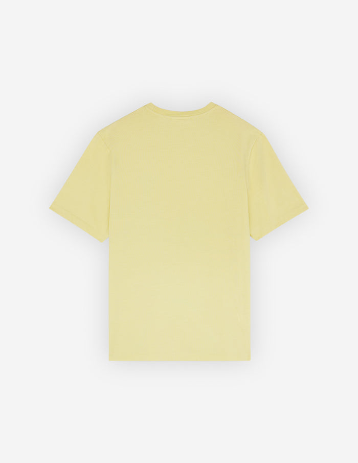 Men's Fox Head Patch Regular Tee Shirt Chalk Yellow