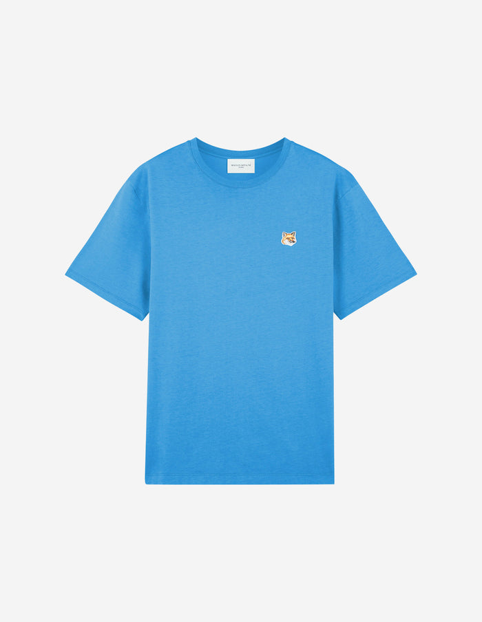 Men's Fox Head Patch Regular Tee Shirt Enamel Blue