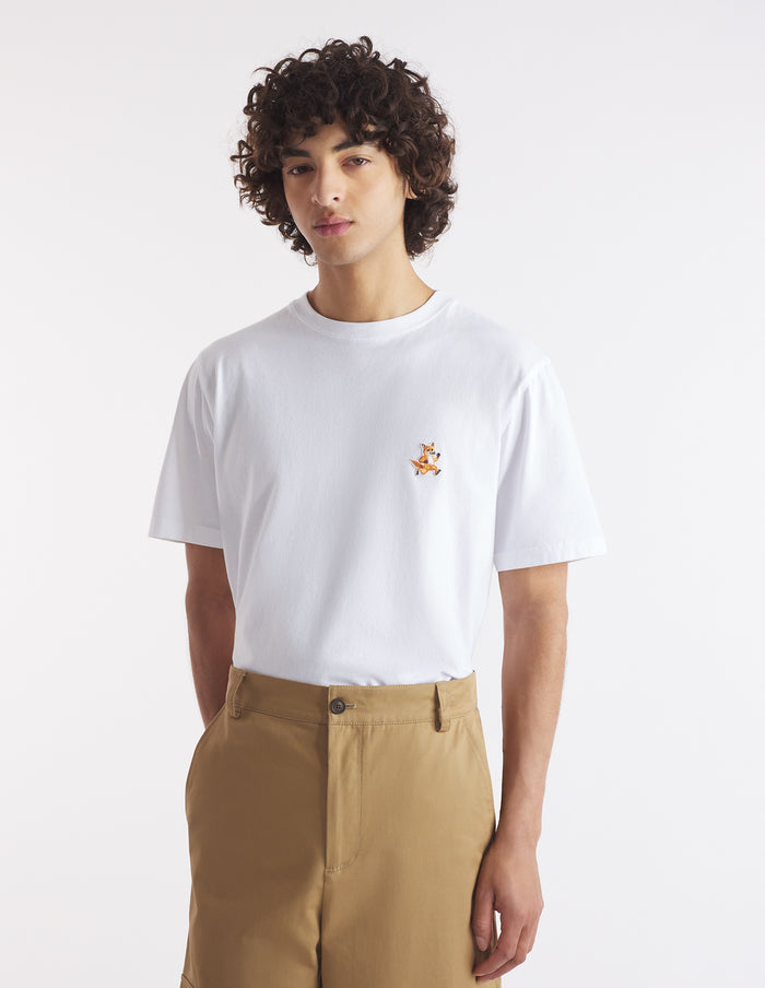 Men's Speedy Fox Patch Comfort Tee-shirt White