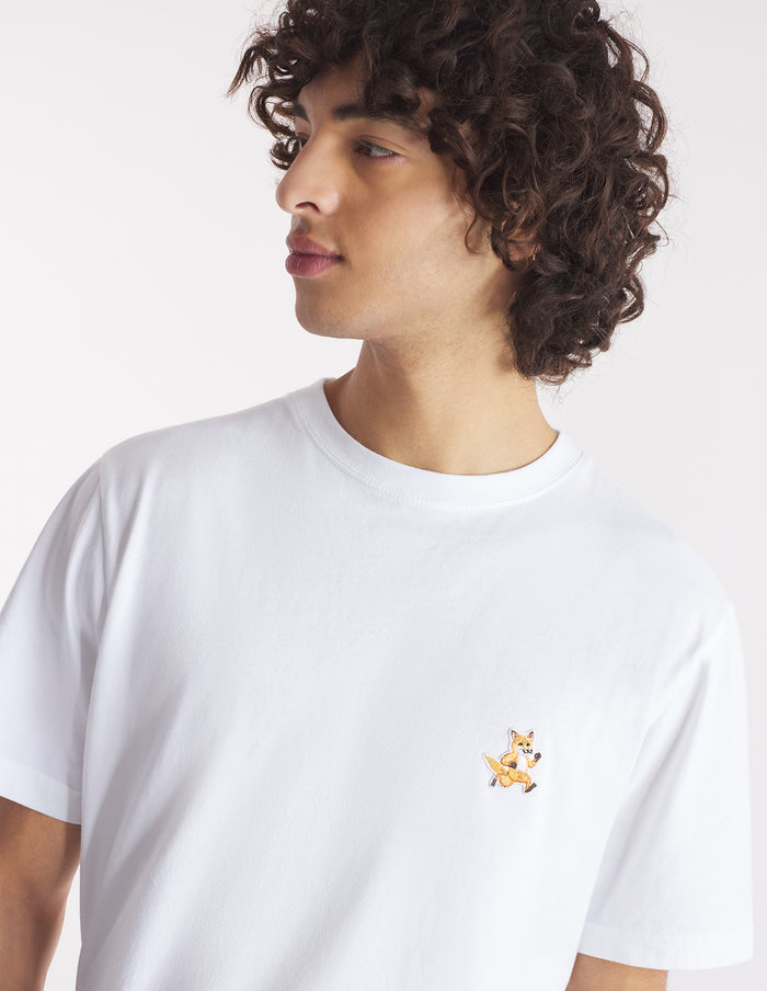 Men's Speedy Fox Patch Comfort Tee-shirt White